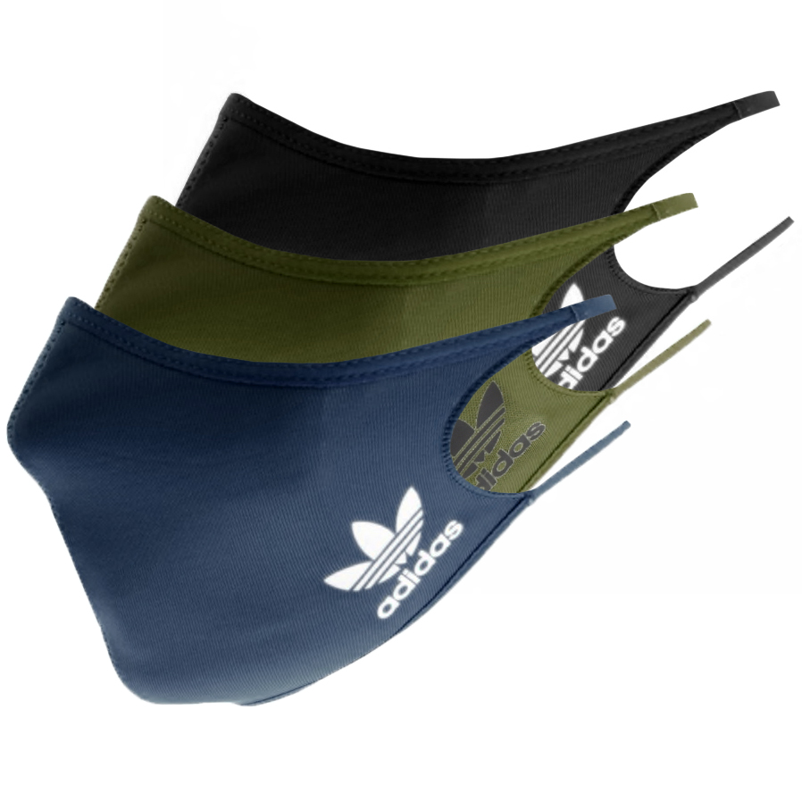 Adidas Originals Three Pack Face Masks Black ModeSens